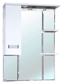 Зеркало-шкаф с подсветкой Bellezza Сиена 80см левый белый 00000001239